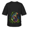 Vivid Lizard Noir: Oversized Tee