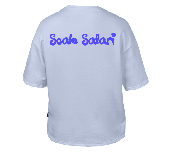 Tranquil Froggy Blue: Oversized Tee