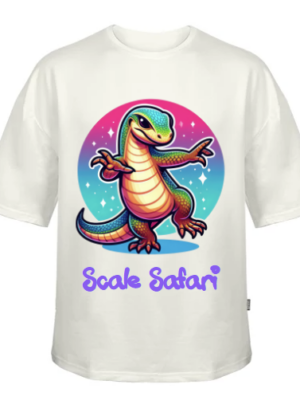 Lizard White: Chic Oversized Tee