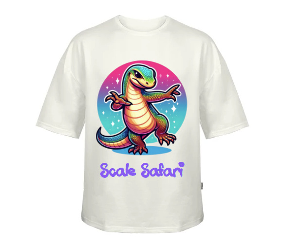 Lizard White: Chic Oversized Tee