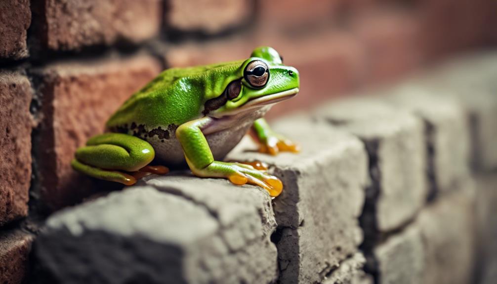 adhesive feet of frogs