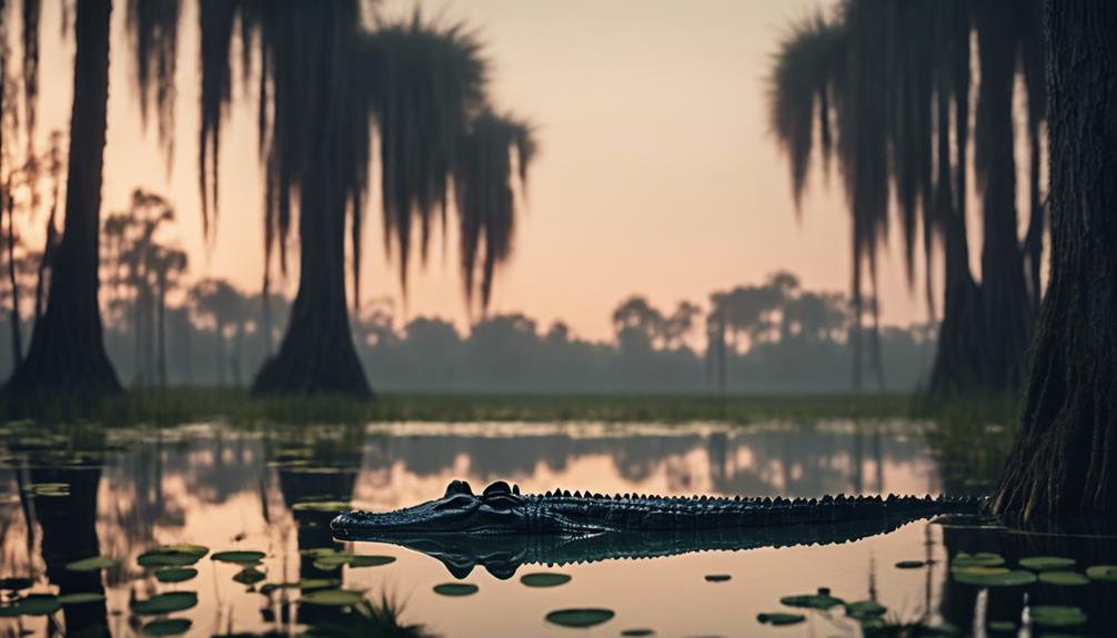 alligators sleep in water
