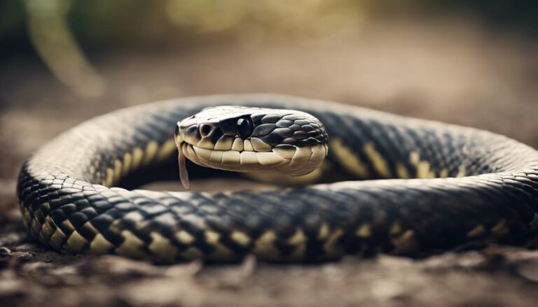 curious snake stands tall