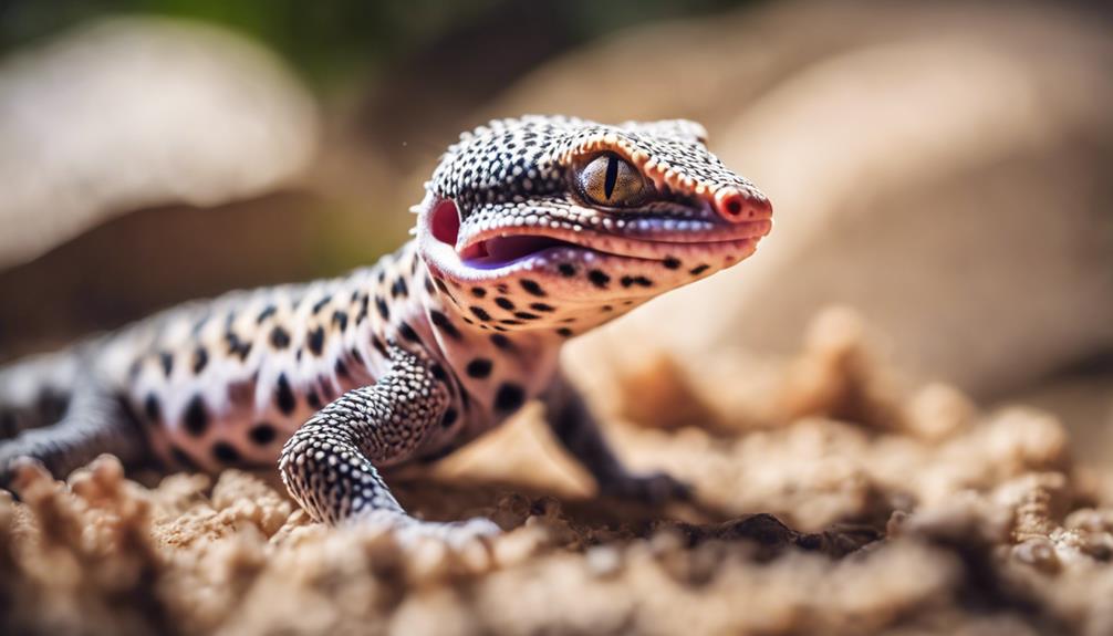 leopard gecko licking behavior