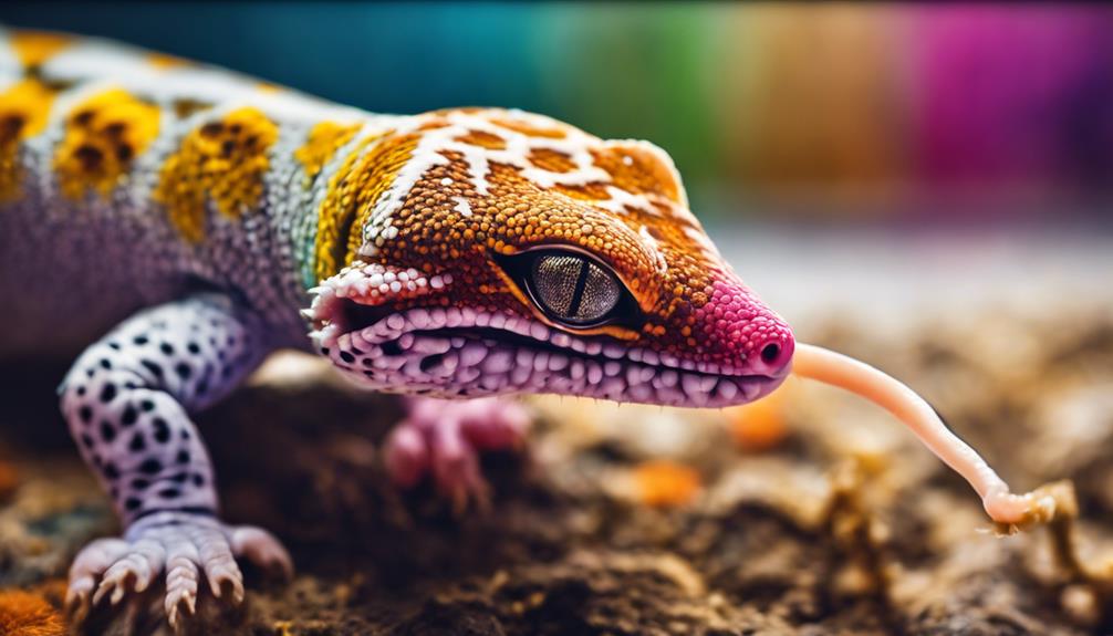 leopard geckos and wax worms