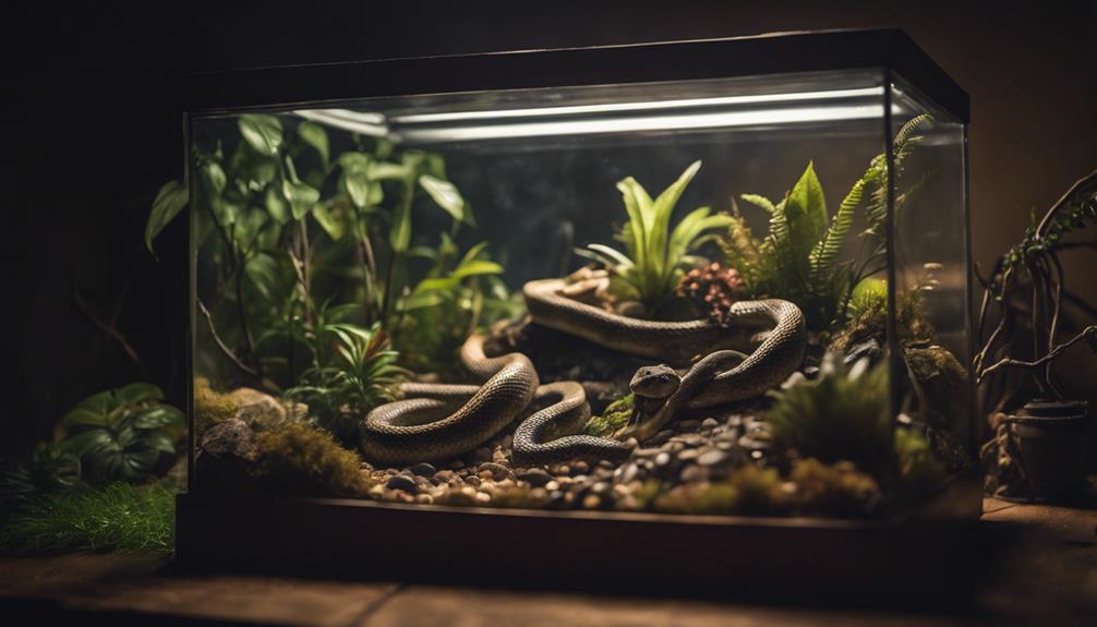snake tank setup essentials