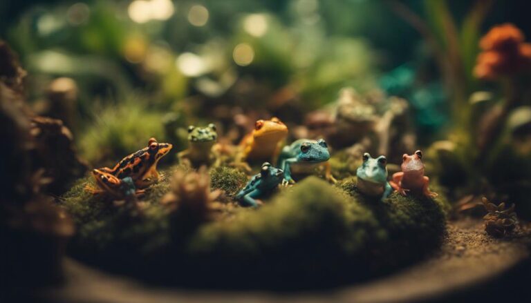 tiny animals in terrarium