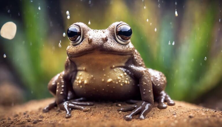 tiny grumpy desert frog